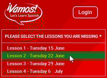 Catch up classes means you’ll never miss a class